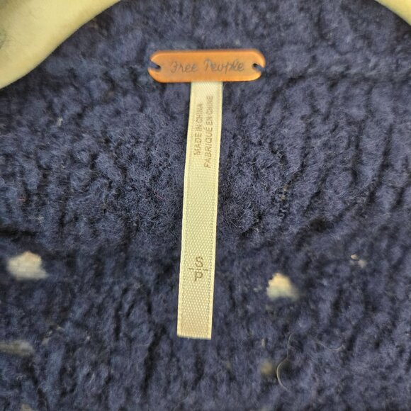 Free People Saturday Morning Wool Blend Cardigan Sweater Size Small - Picture 3 of 6